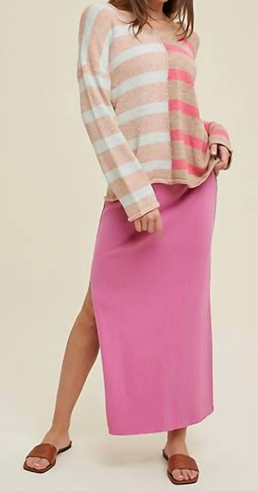 Wishlist - Elise Contrast Stripe Sweater