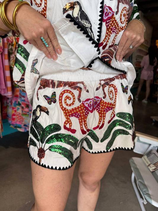 Queen Of Sparkles - Trim Safari Short