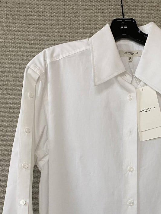 Lafayette 148 - Women's Button Sleeve Oversized Shirt