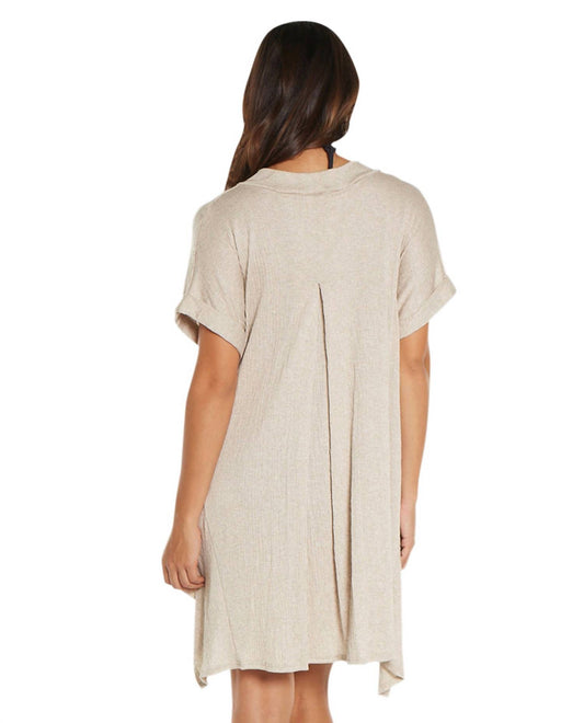 Elif - Corbel V-Neck Shirt Dress