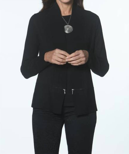 J'Envie/Eli - Back Zip Rib Cardigan