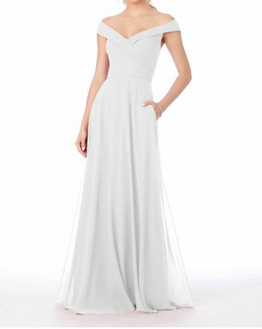 Morilee - Chiffon Drop Shoulder Dress