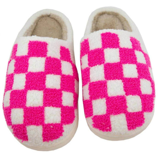 Katydid - Women's Checkered Pattern Slippers