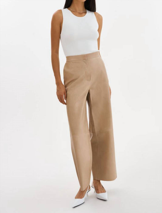 Lamarque - Yaren Wide Leg Leather Pants