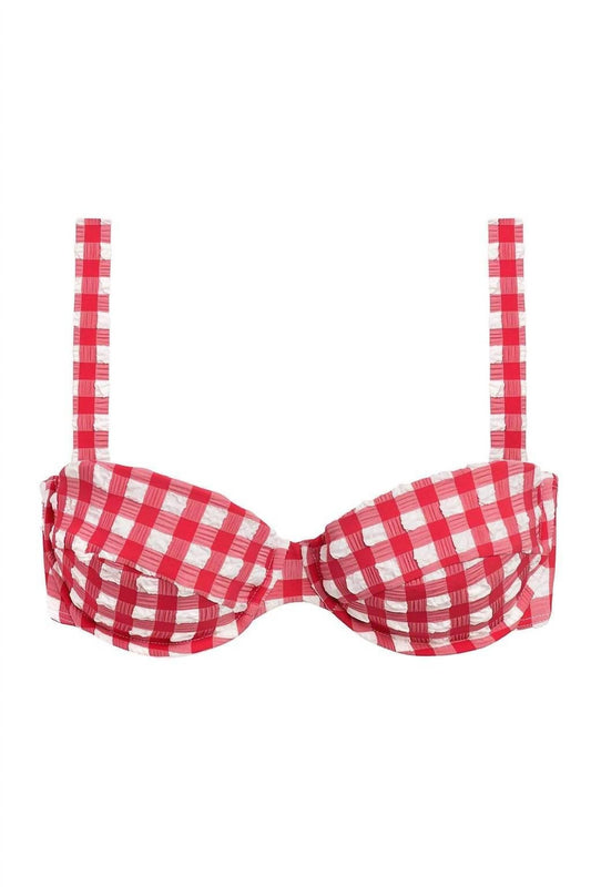 Montce - Gingham Bustier Bikini Top