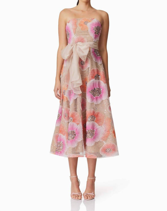 Elliatt - Brittany A-line Strapless Midi Dress