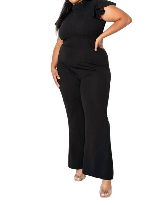 J2 Fashion - Ruffled Jumpsuit - Plus