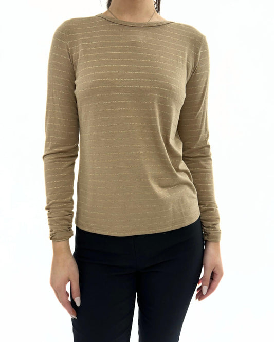 Elliott Lauren - Crew Neck Long Sleeves Top