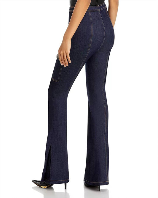 Cinq A Sept - Maurice High-rise Stretch Flare Cargo Jeans