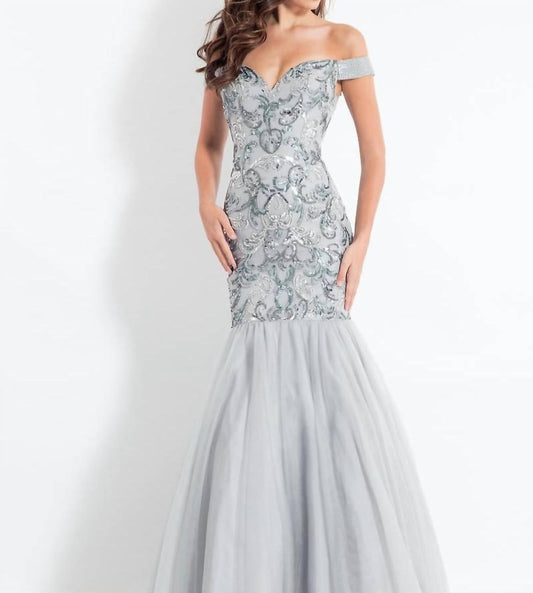 Rachel Allan - Off Shoulder Mermaid Prom Dress