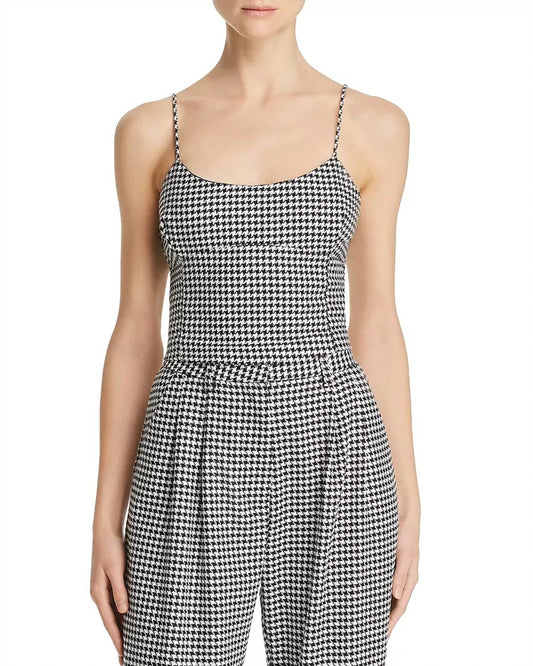 HOUNDSTOOTH CROP TOP