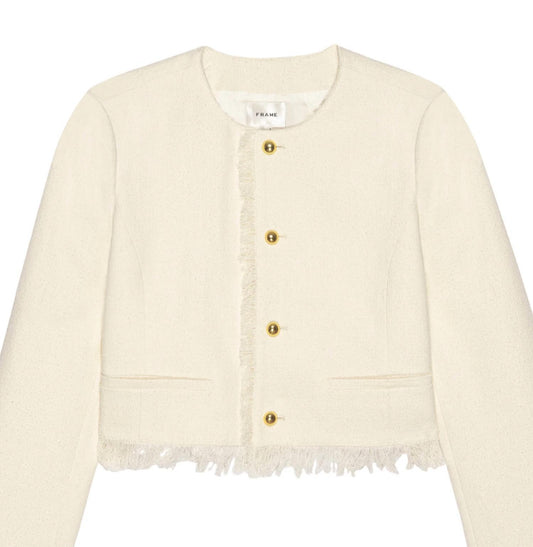 Frame - Women's Tweed Fringe Jacket