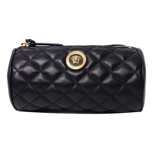 Versace - Women's Leather Medusa Quilted Cosmetic Pouch Bag