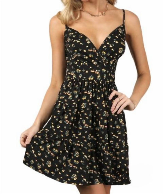 Hidden - Margret Spaghetti Strap Ruffle Dress