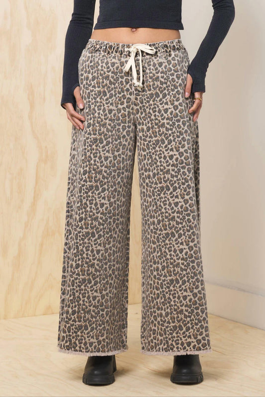 Vintage Havana - Stretch Denim Wide Leg Pants