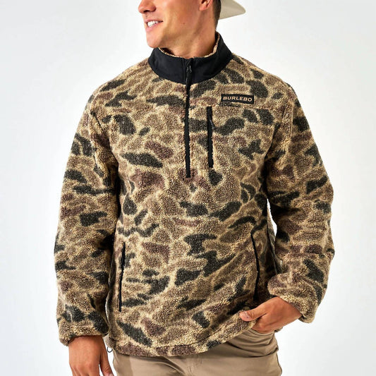 Burlebo - Sherpa Quarter Zip Camo Pullover