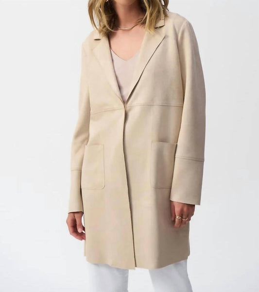 Joseph Ribkoff - Scuba Suede Straight Jacket
