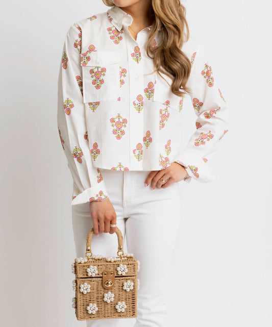 Karlie - Floral Pocket Camp Top