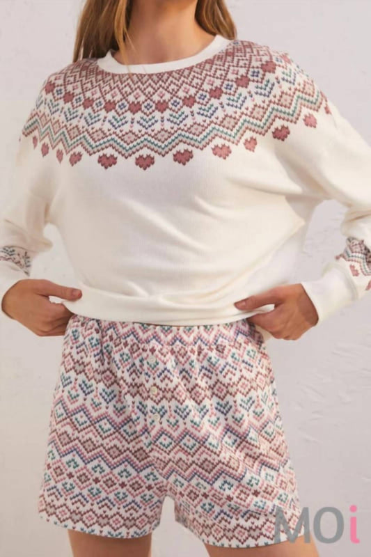 Z Supply - Cozy Days Fair Isle Short