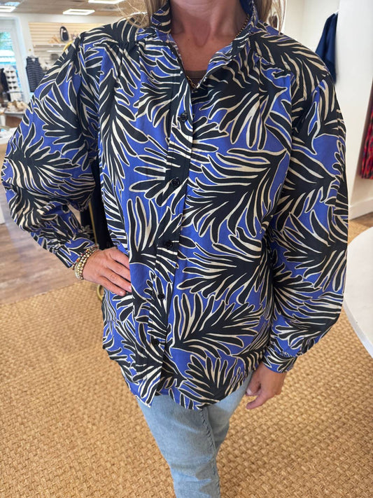 Exquise - Gracie Long Sleeve Button Down Shirt