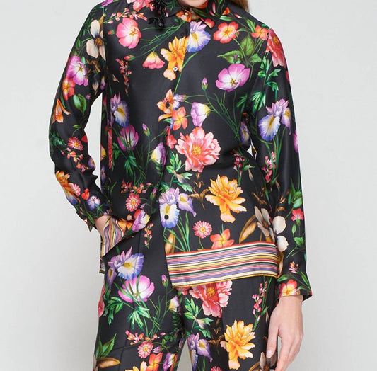 Vilagallo - Tea Floral Button Down Shirt