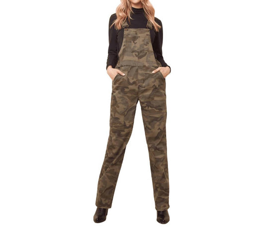 Charlie B - Printed Stretch Denim Overall - camouflage - clothing - denim