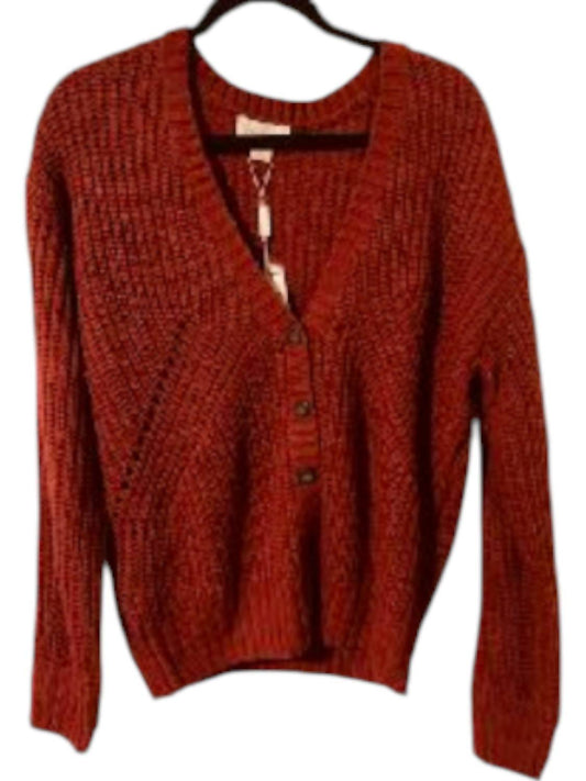Charlie Paige - Women's Knitted Cardigan - cardigans - clothing - red
