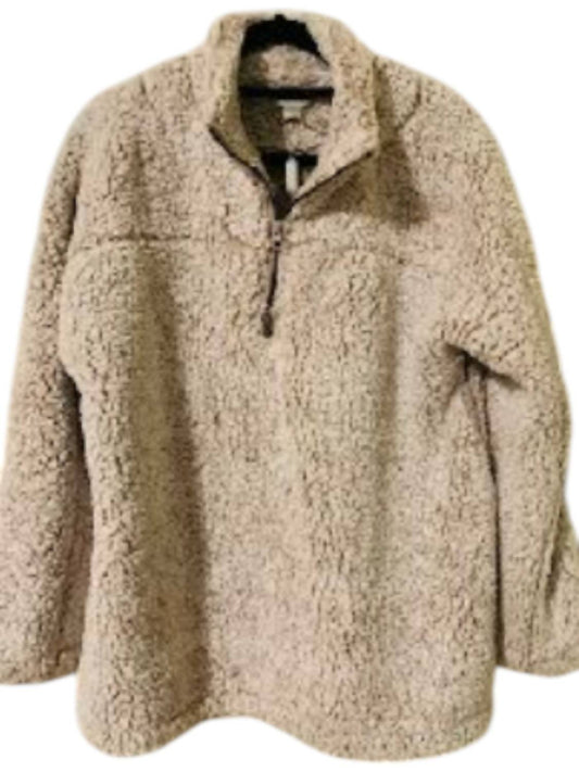 Charlie Paige - Women's Sherpa Fleece Jacket - beige - clothing - coats