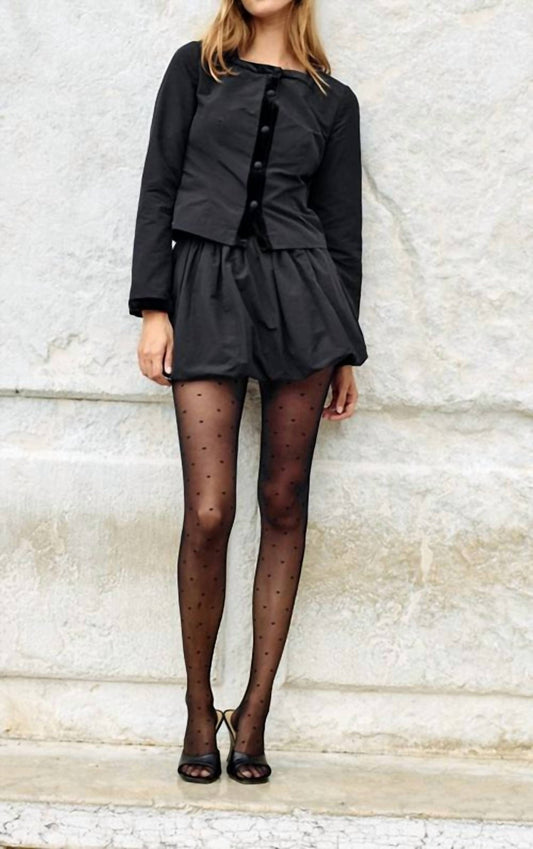 Ciao Lucia - Antonia Bubble Skirt - black - clothing - cotton - blend