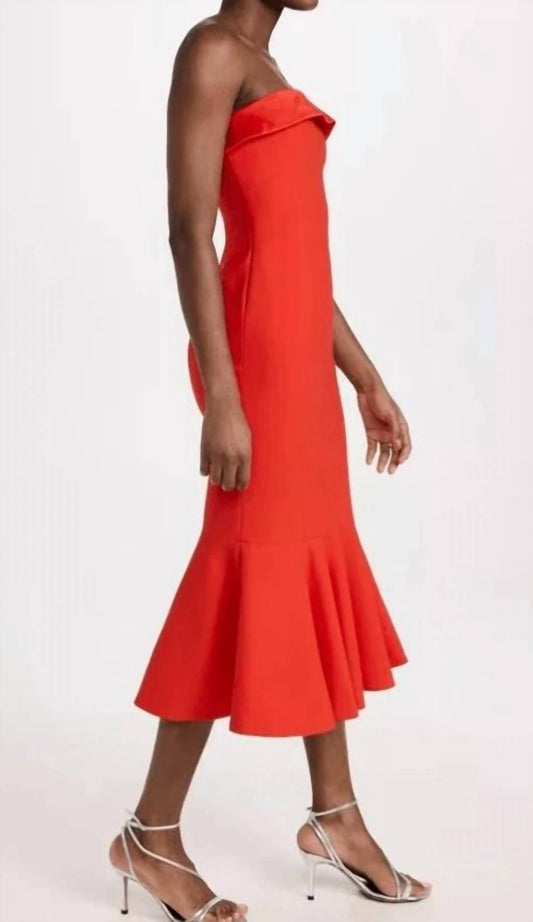 Cinq A Sept - Mazzy Strapless Trumpet Midi Dress - clothing - dresses - midi