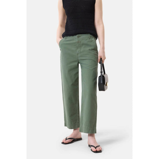 Closed - Rovea Relaxed Pants - clothing - cotton - green
