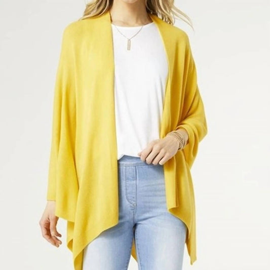 Coco + Carmen - Aspen Lightweight Knit Wrap Shawl - accessories - acrylic - gold