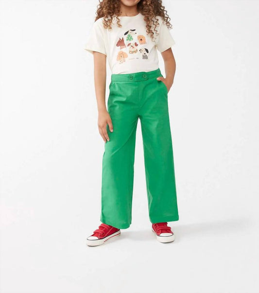 Compania Fantastica - Girl's Straight Button Trouser - bottoms - casual - clothing