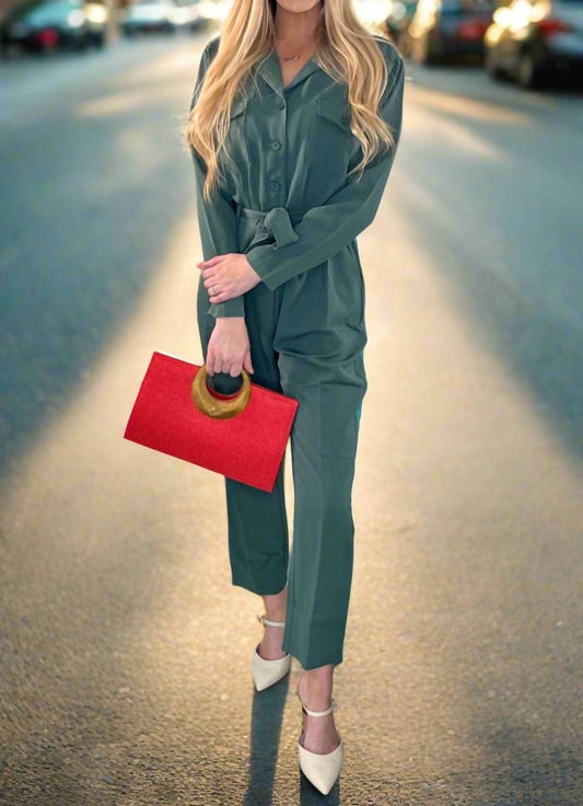 Compania Fantastica - Rosie Jumpsuit - clothing - green - jumpsuits