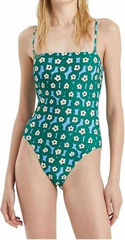 Compania Fantastica - Women's Swimsuit - clothing - floral - green