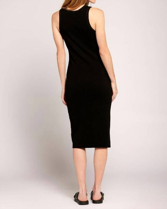 Current/Elliott - Ava Sleeveless Bodycon Dress - black - clothing - cotton - blend