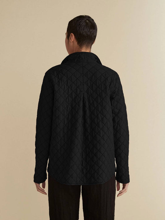 Cut Loose - Quilted Parachute Crop Jacket - black - bomber - jackets - clothing