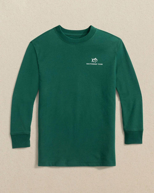 Southern Tide - Boys' Santa Club Car Long Sleeve T-shirt