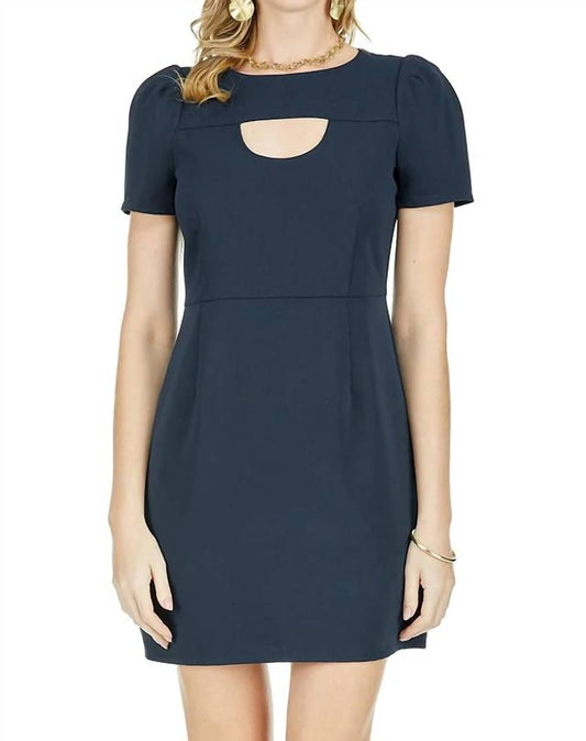 Jade - SHORT SLEEVE KEYHOLE DRESS