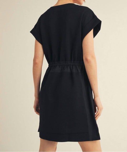 Jodifl - Women's Knit Drawstring Waist Dress