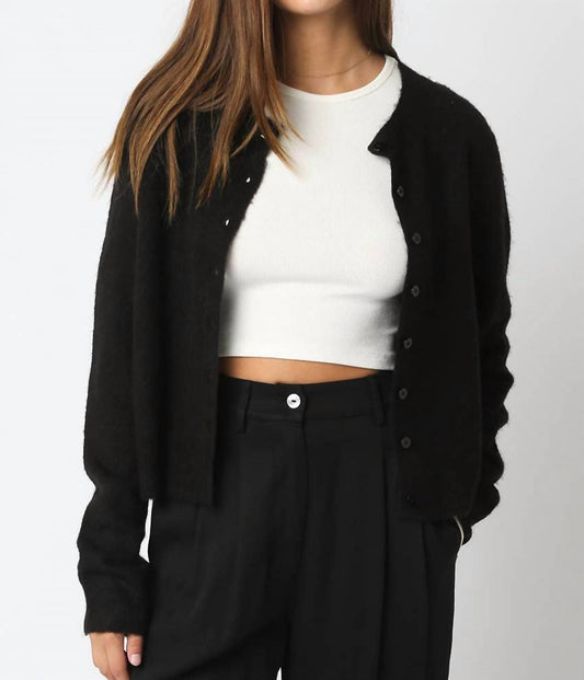 Olivaceous - Stella Knit Cardigan Top