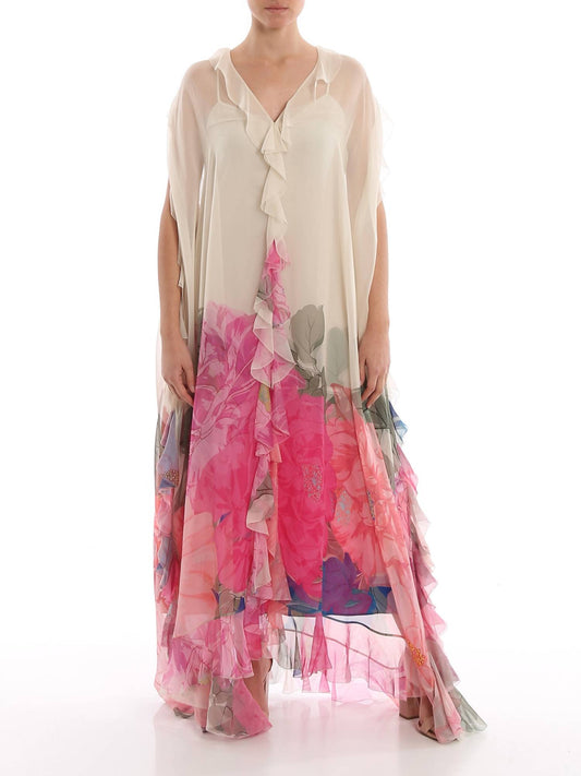 Valentino - Macro Camelia Evening Dress