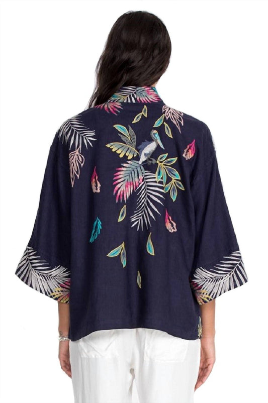 Johnny Was - Kaluhi Linen Cropped Kimono