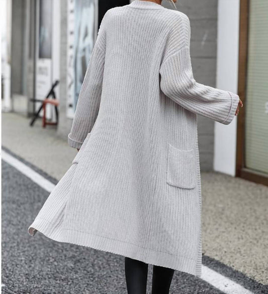 Epretty - Knit Long Open Cardigan