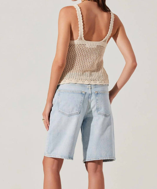 Astr - Kalaya Crochet Knit Top