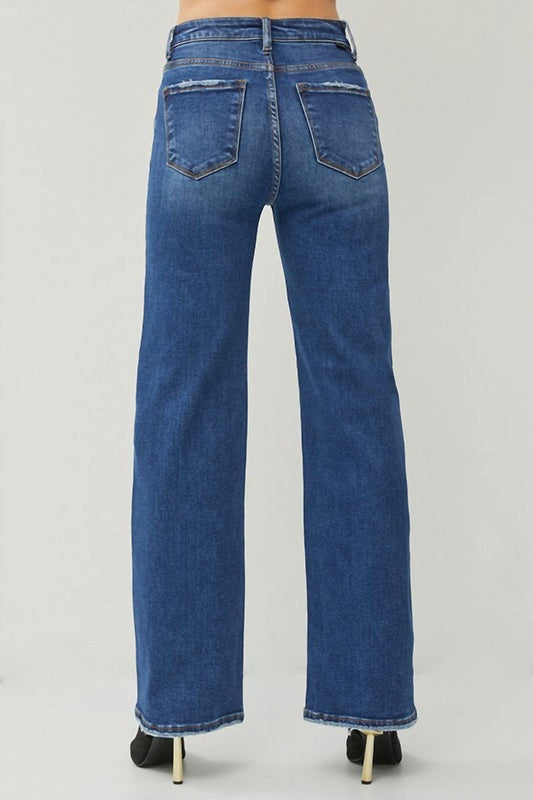 Risen - High Rise Straight Jeans