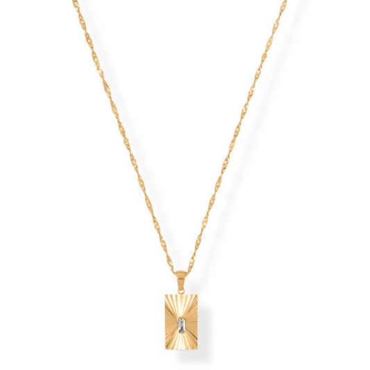 Ellie Vail - Women's Fatima Sunburst Tag Necklace