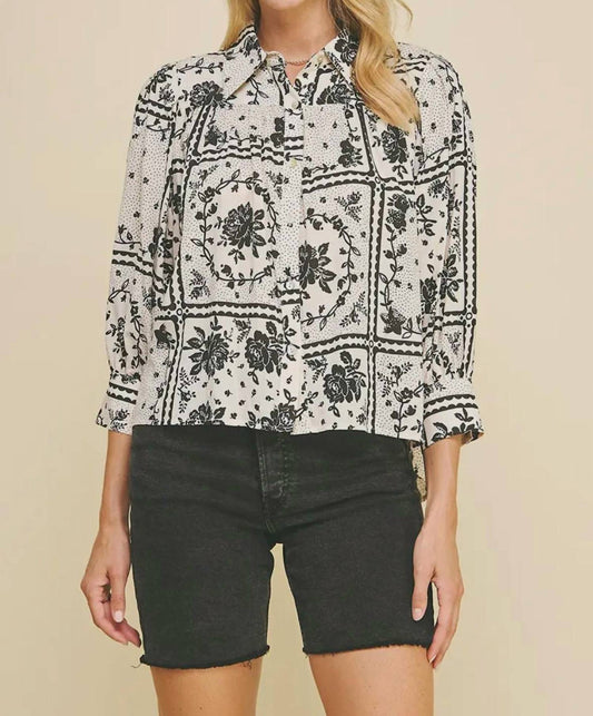 Pinch - Floral Print Button Down Shirt