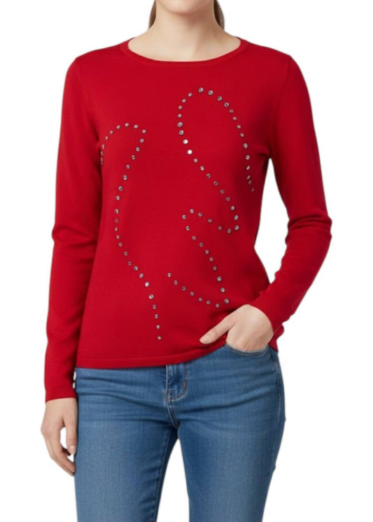 Marble - Rhinestone Holiday Sweater