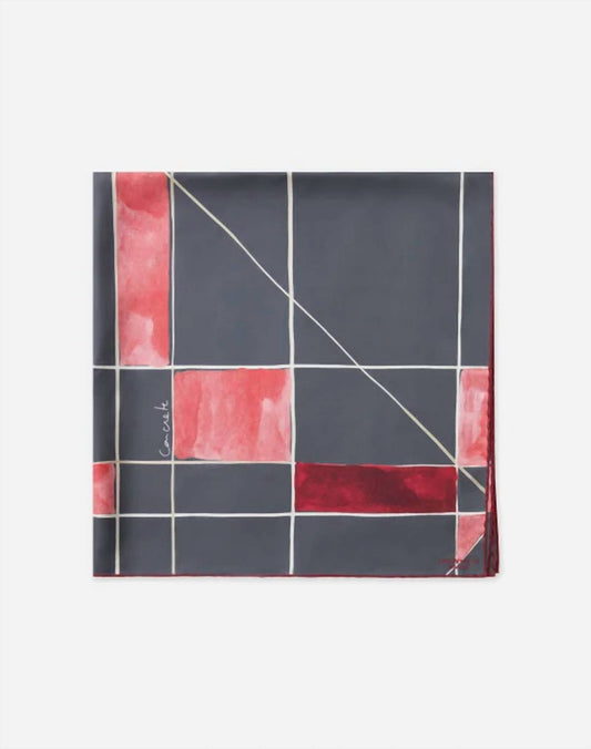 Lafayette 148 - Floorplan Print Silk Twill Scarf